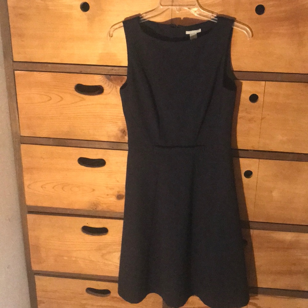 H&M Black Cocktail Dress sZ 8 Sleeveless Lined